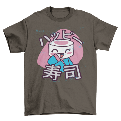 Cute Emoticon Japan Japanese Asian Sushi character Wearing Kimono Food