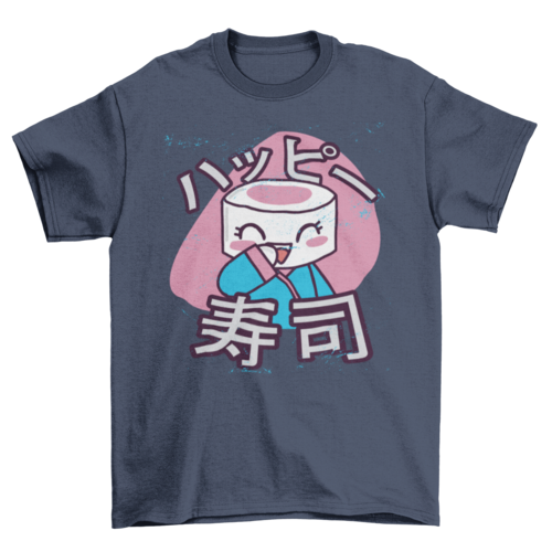 Cute Emoticon Japan Japanese Asian Sushi character Wearing Kimono Food