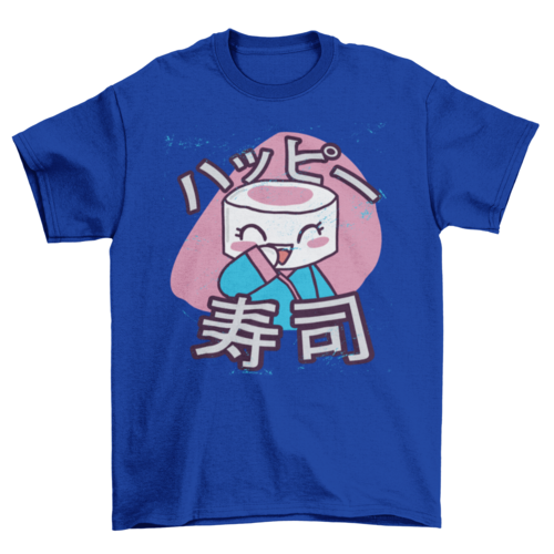 Cute Emoticon Japan Japanese Asian Sushi character Wearing Kimono Food