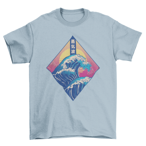 Vaporwave Japanese Wave T-shirt