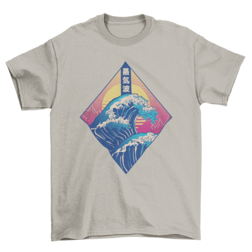 Vaporwave Japanese Wave T-shirt