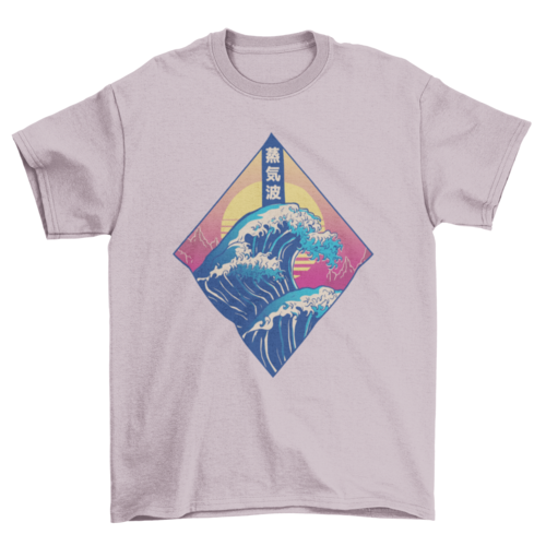 Vaporwave Japanese Wave T-shirt