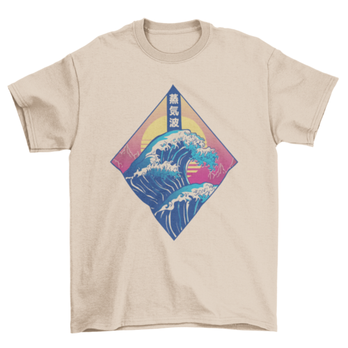 Vaporwave Japanese Wave T-shirt