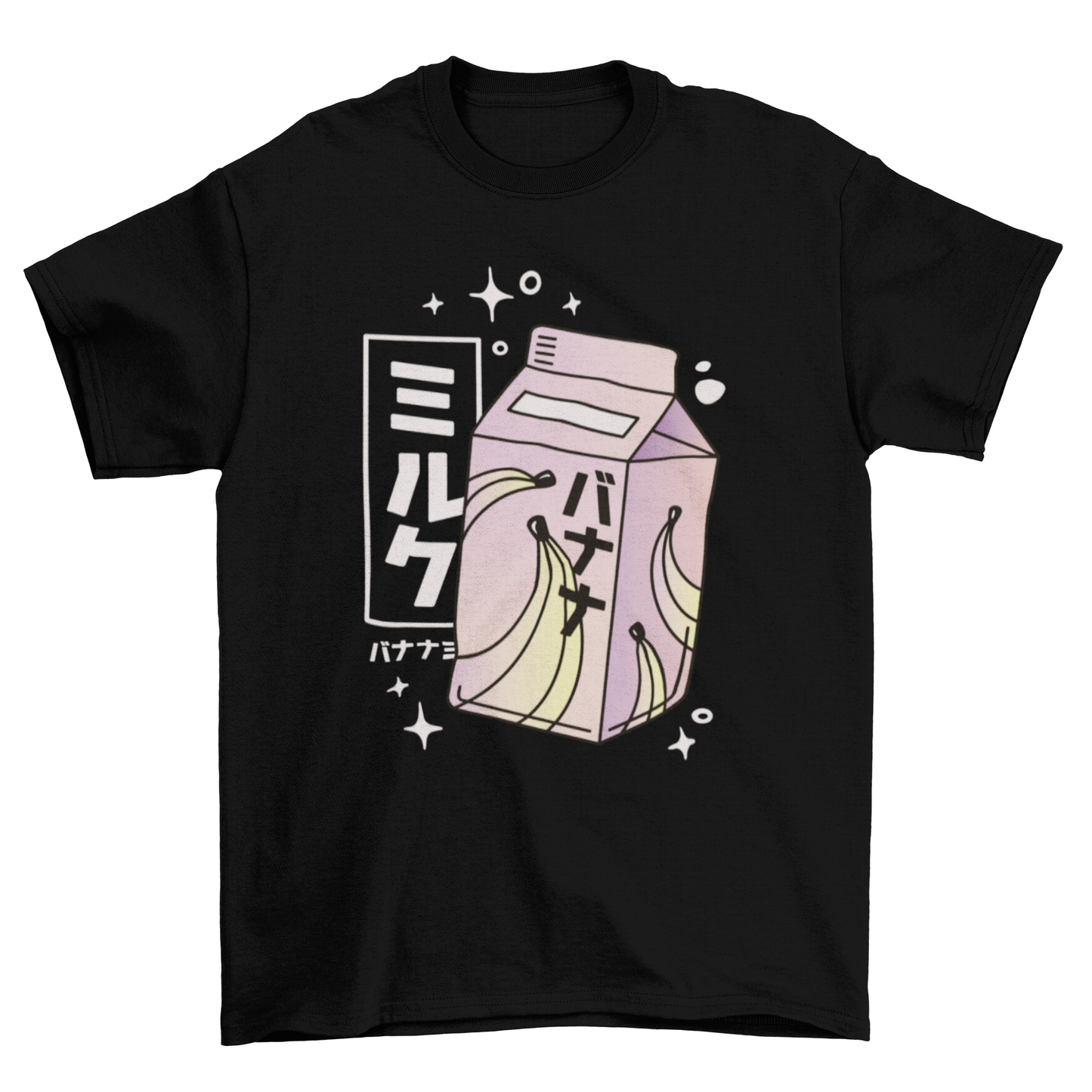 Banana milk japanese carton t-shirt