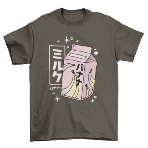 Banana milk japanese carton t-shirt