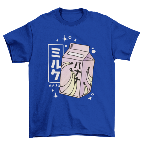 Banana milk japanese carton t-shirt
