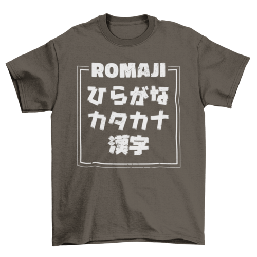 Japanese writing system t-shirt