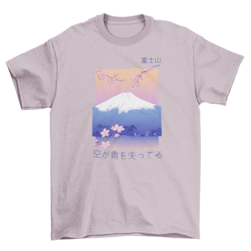 Japanese mountain landscape t-shirt