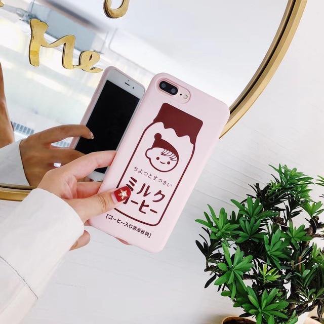 Cute Japanese Strawberry Milk Girl Phone Case