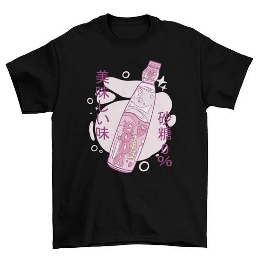 Japanese soda t-shirt design