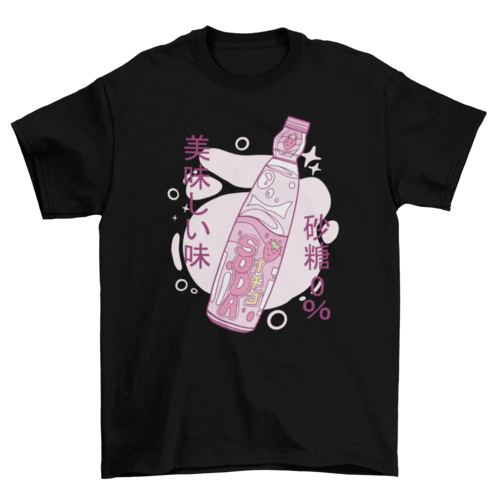 Japanese soda t-shirt design