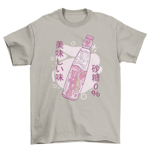 Japanese soda t-shirt design
