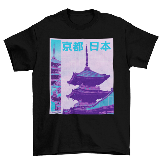 Traditional Japanese building t-shirt