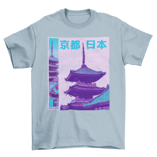 Traditional Japanese building t-shirt