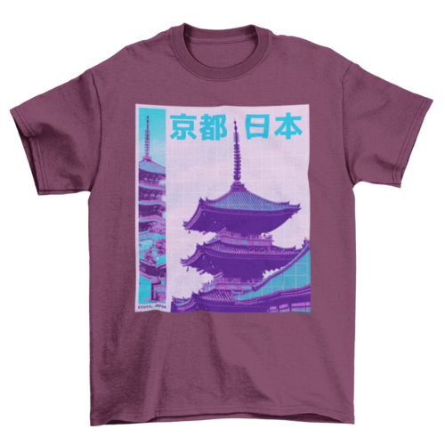 Traditional Japanese building t-shirt